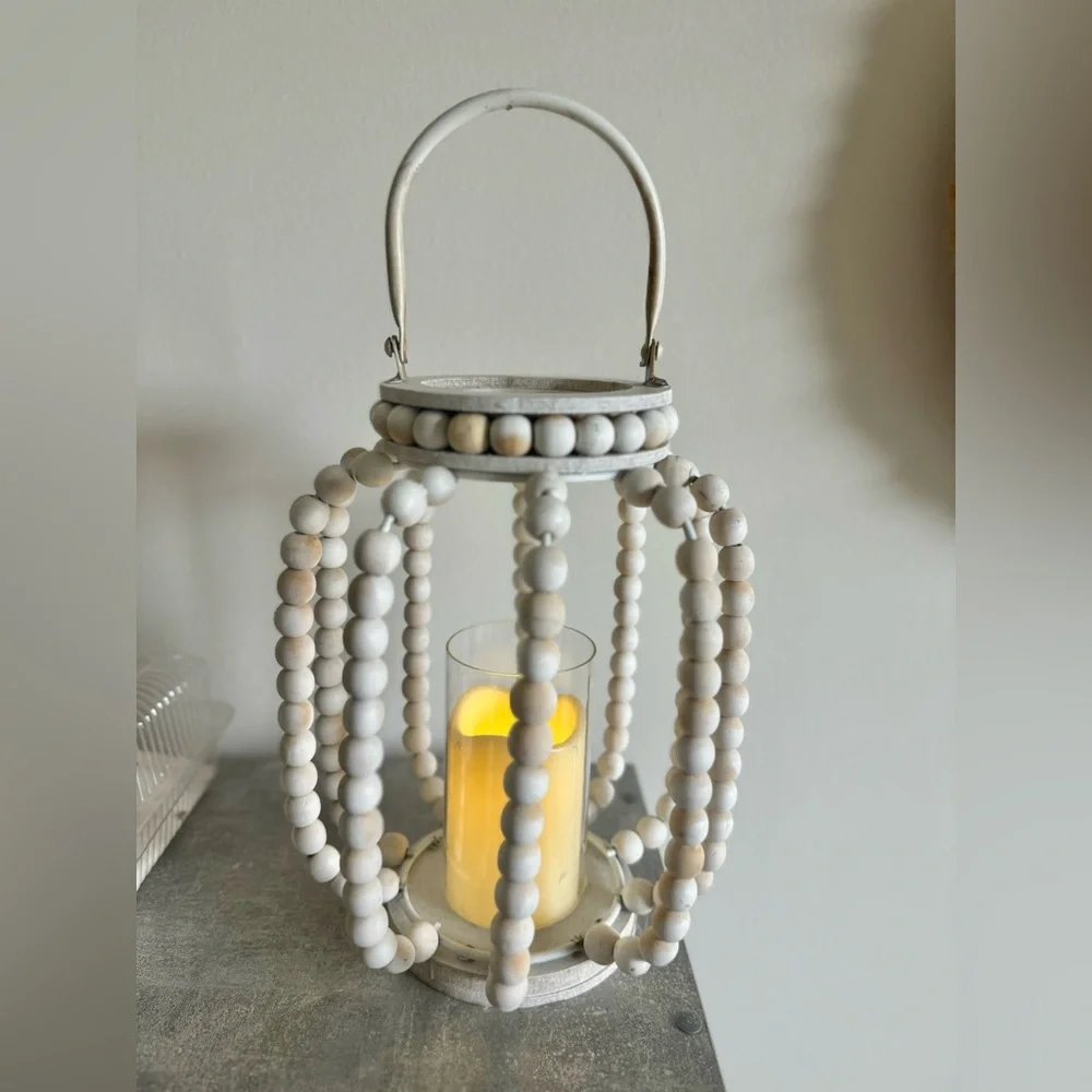 LED Lights Boho Lantern
